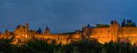 Fin de journée sur la cité de Carcassonne.....
